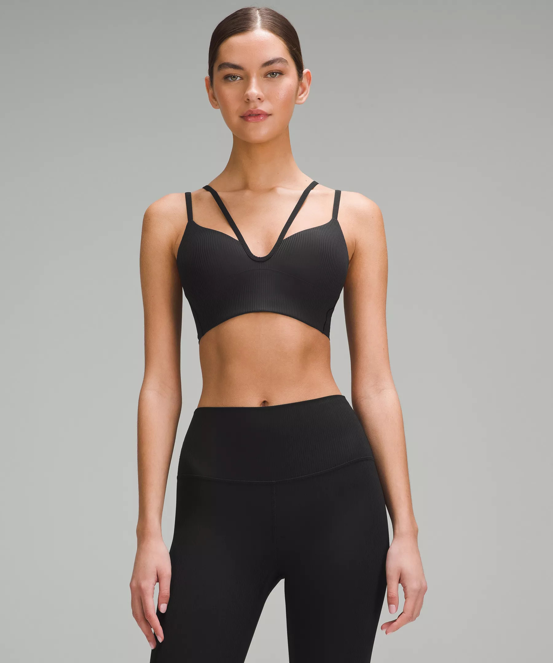 Like a Cloud Strappy Longline Ribbed Bra | Lululemon (US)