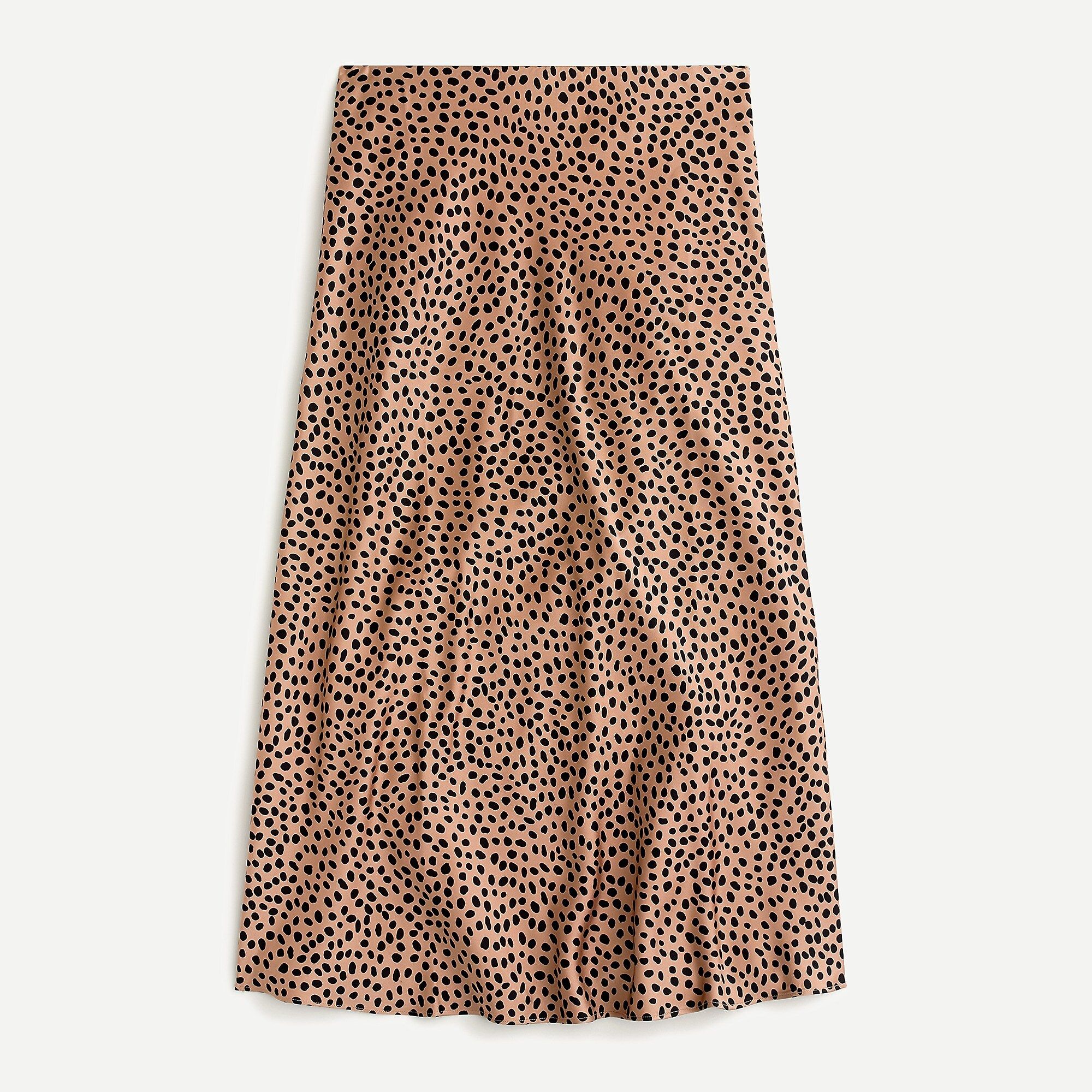 Pull-on slip skirt in leopard dot | J.Crew US