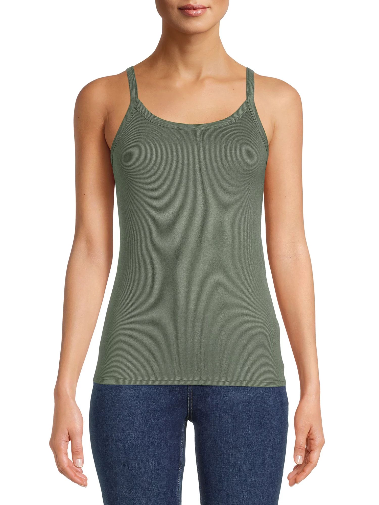 No Boundaries Juniors’ Ribbed Cami - Walmart.com | Walmart (US)