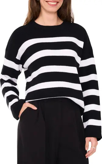 Halogen® Stripe Crewneck Sweater | Nordstrom | Nordstrom