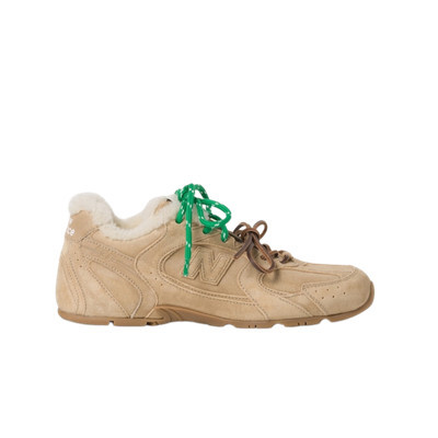 (W) New Balance x Miu Miu 530 SL Bleached Leather Sneakers Ecru | eBay US