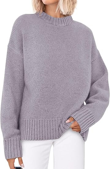 PRETTYGARDEN Womens Sweaters Fall 2025 Trendy Casual Crewneck Long Sleeve Cozy Knit Pullover Swea... | Amazon (US)