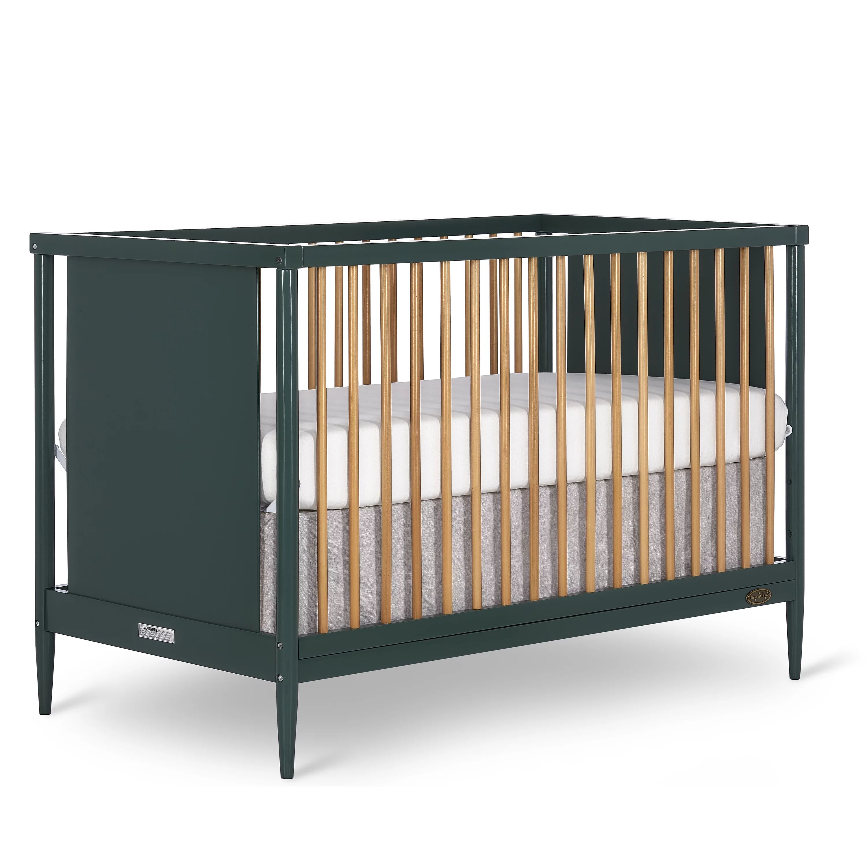 Dream On Me Clover 4 In 1 Modern Island crib With Rounded Spindles I Convertible Crib I Mid- Cent... | Walmart (US)