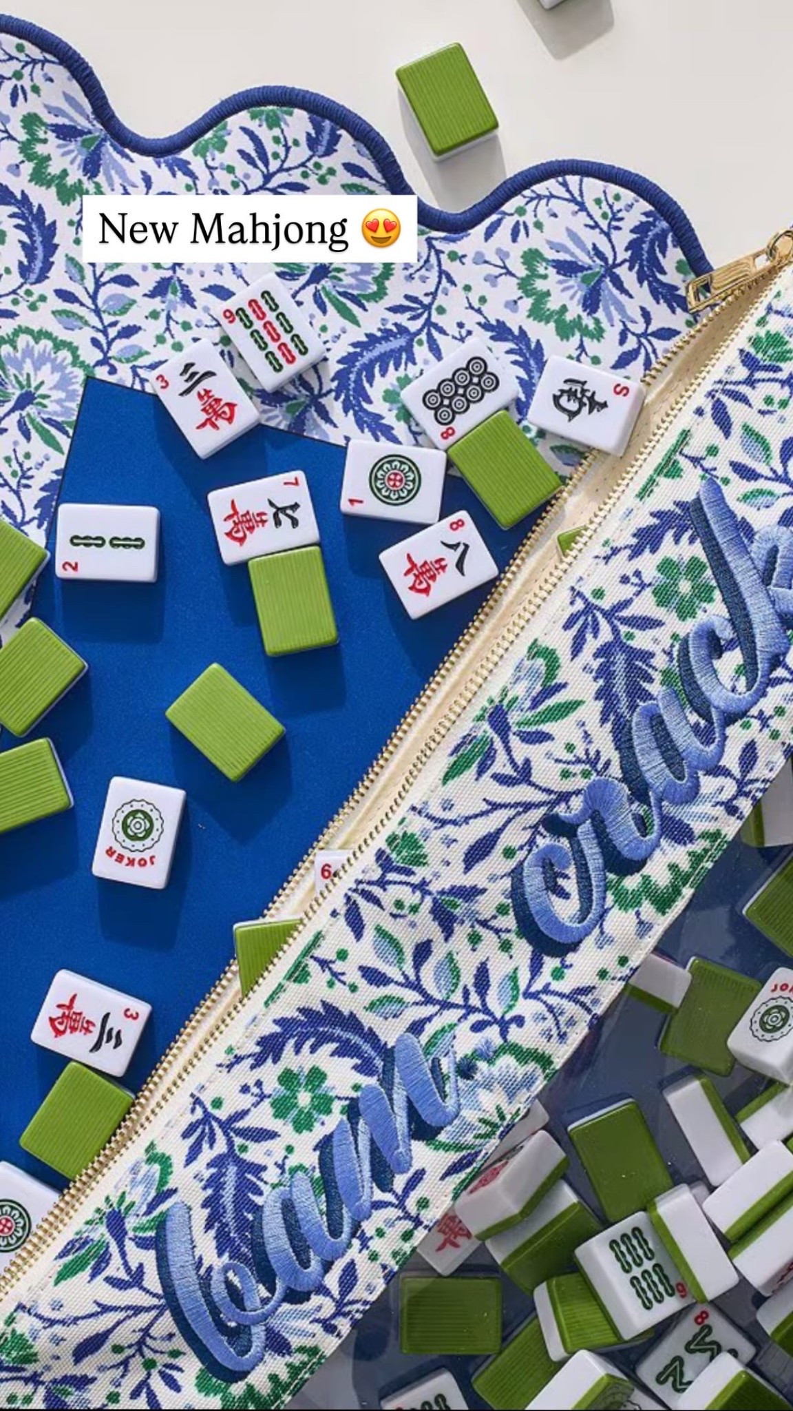 How cute is this Mahjong tile set, mat and tile bag with bamboo crack, dot on it. Great for a Mother’s Day gift  

#LTKParties #LTKHome #LTKGiftGuide