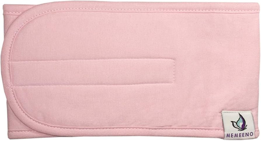 MEMEENO Organic Cotton Baby Belly Band, for tummy, Wrap (Sweet Pea) | Amazon (US)