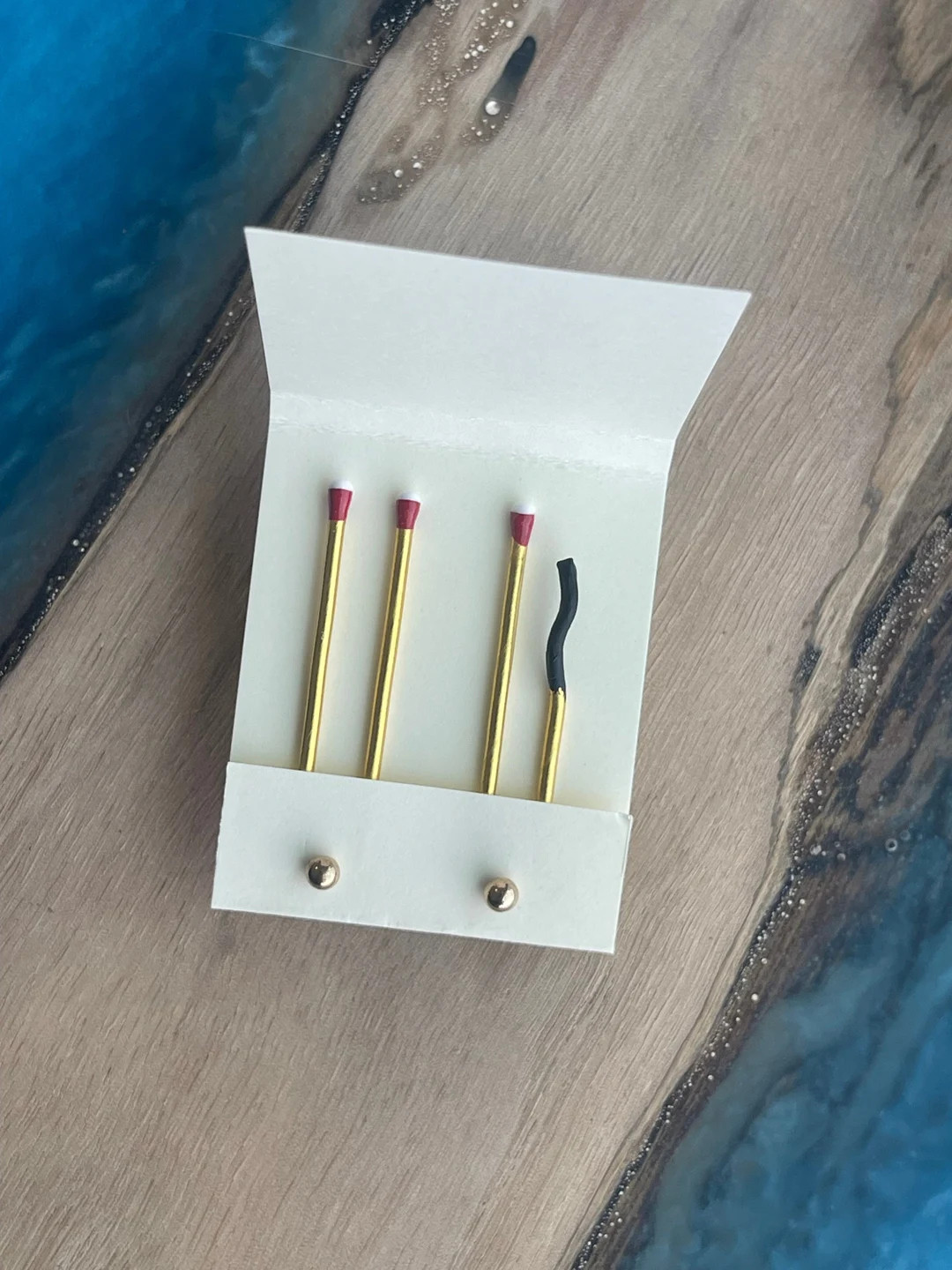 BURNT Matchstick Earring Jackets Liz Fox Roseberry - Etsy | Etsy (US)