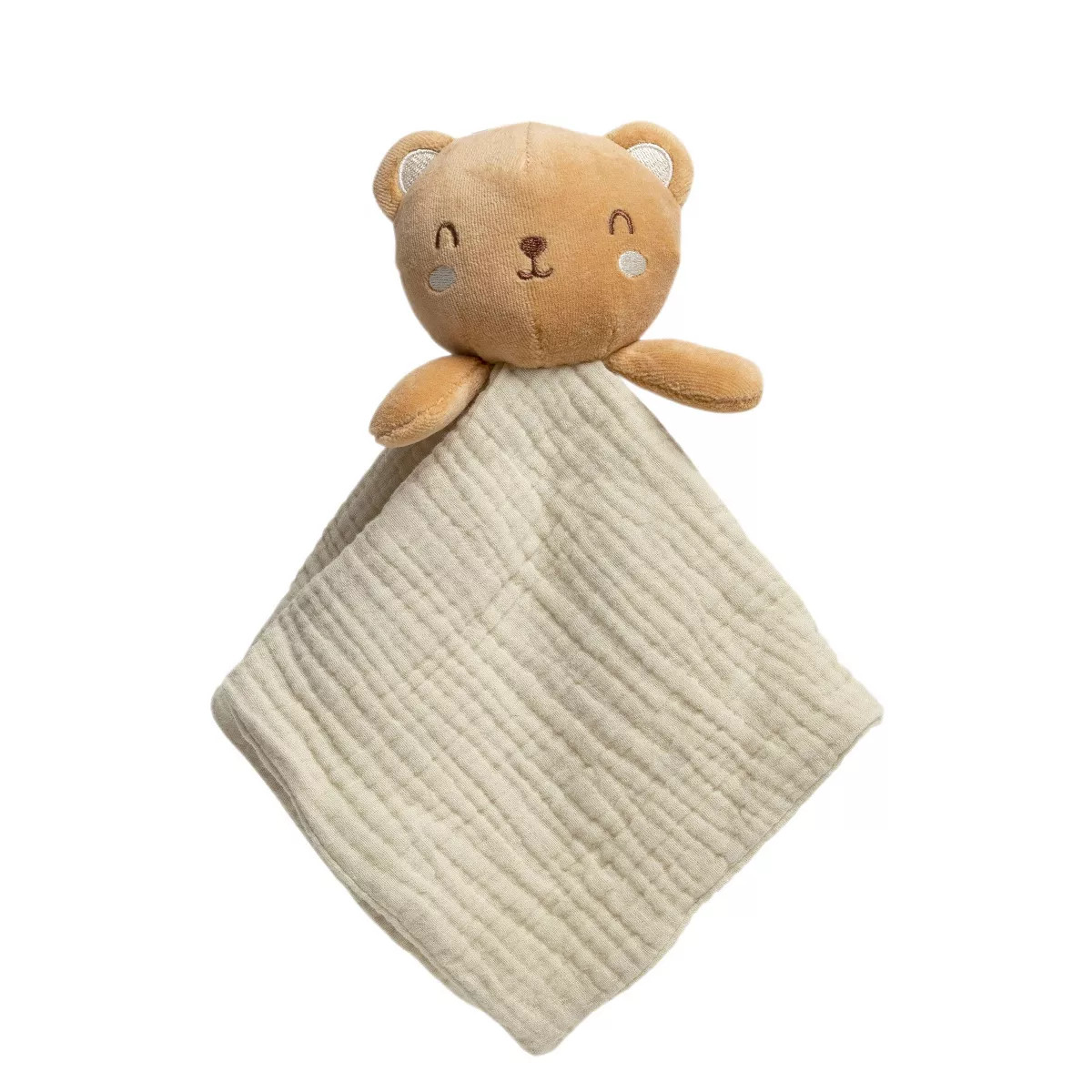 Pearhead Organic Cotton Bear Snuggle Blanket - Beige | Target