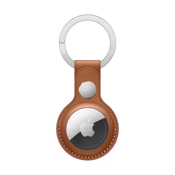 Apple AirTag Leather Key Ring - Saddle Brown | Walmart (US)