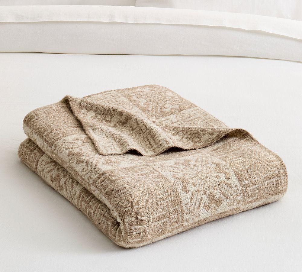 Jacquard Knit Fair Isle Blanket | Pottery Barn (US)