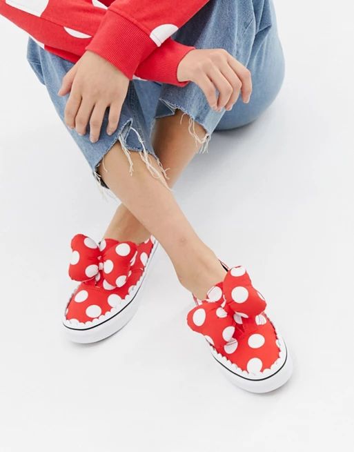 Vans X Disney Authentic Gore red spot sneakers | ASOS US