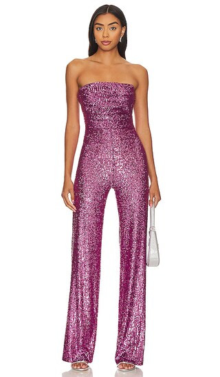 Sloane Jumpsuit in Berry | Revolve Clothing (Global)