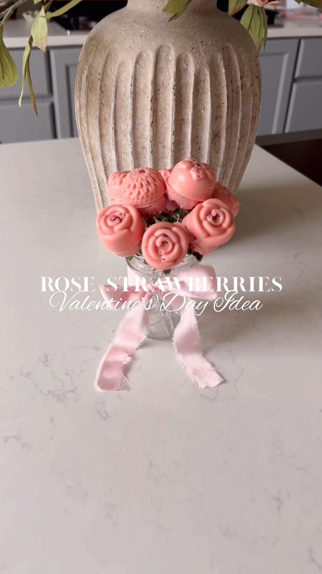 Rose Strawberries 🍓 🌸 Valentines Day Treat Idea ☺️ 

My exact mold is from Hobby Lobby but I found one on Amazon that will work too! 

#LTKSeasonal #LTKHome