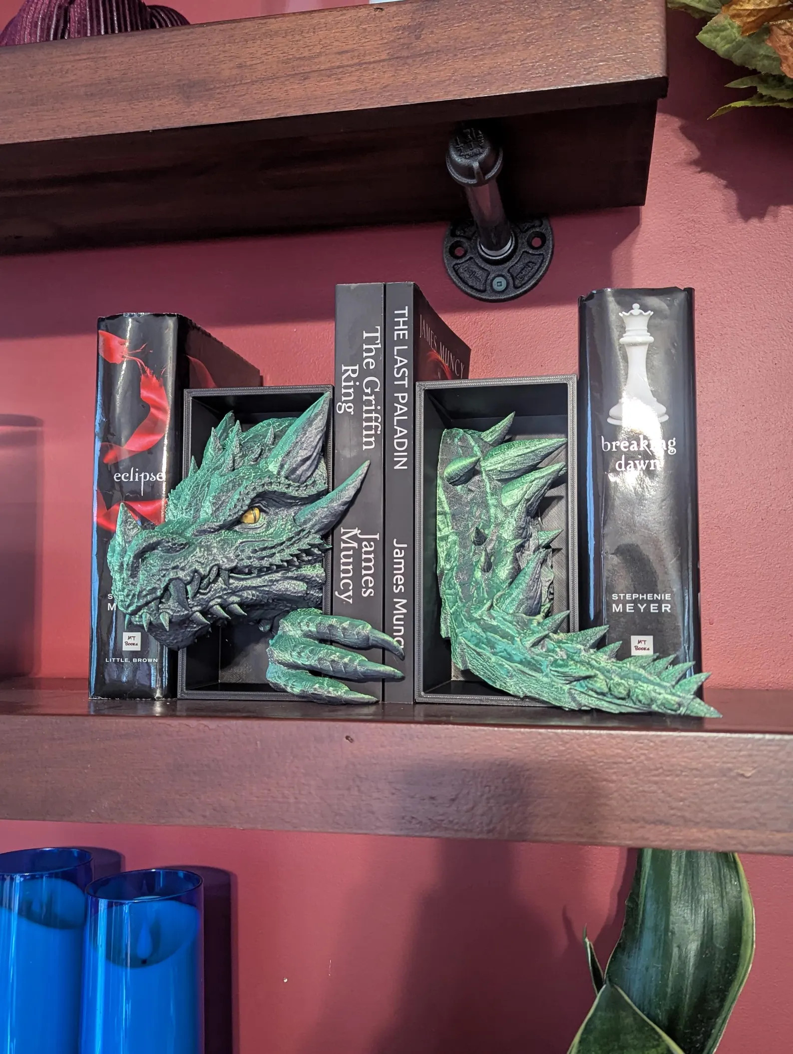 Dragon Book Nook – Fantasy Shelf Decor, Library Sculpture | Etsy (Global)