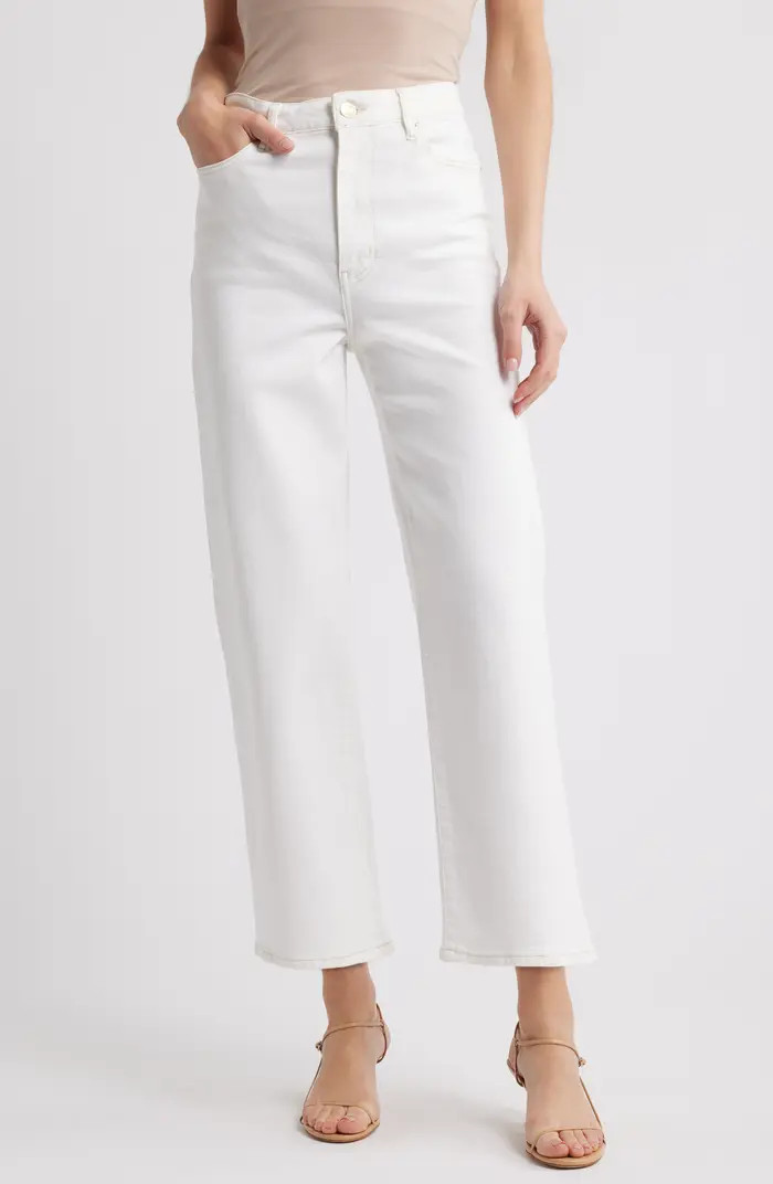 FRAME The Wide High Waist Ankle Wide Leg Jeans | Nordstrom | Nordstrom