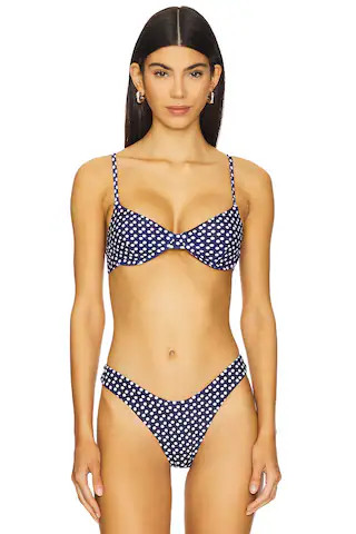 MORE TO COME Bali Bikini Top in Navy from Revolve.com | Revolve Clothing (Global)