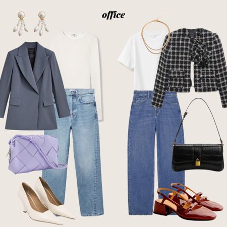 Outfit formula that works every time for the office - white t-shirt + jeans 

#LTKeurope #LTKstyletip #LTKSeasonal