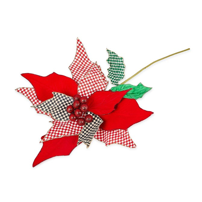 Check It Out Jumbo Poinsettia Stem | MacKenzie-Childs