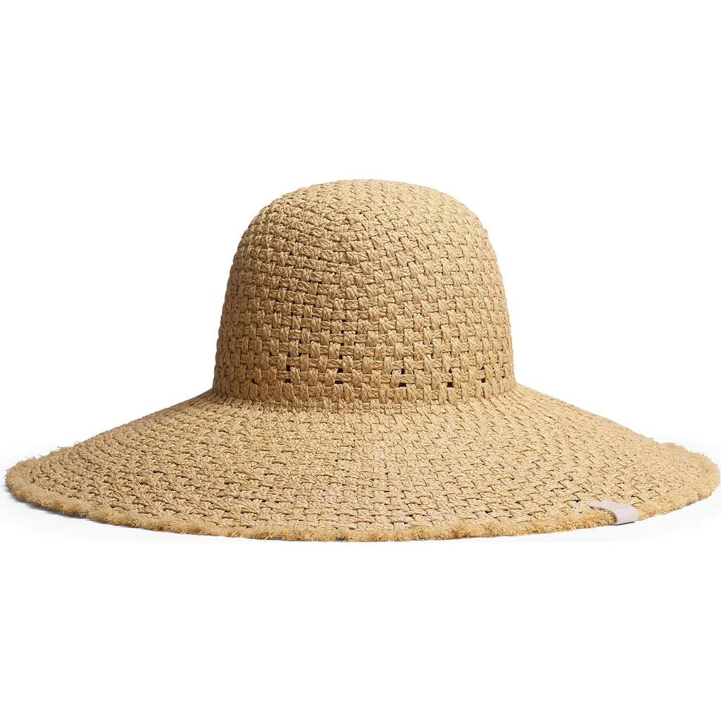 rag & bone Ella Straw Sun Hat in Natural Straw at Nordstrom, Size Small | Nordstrom