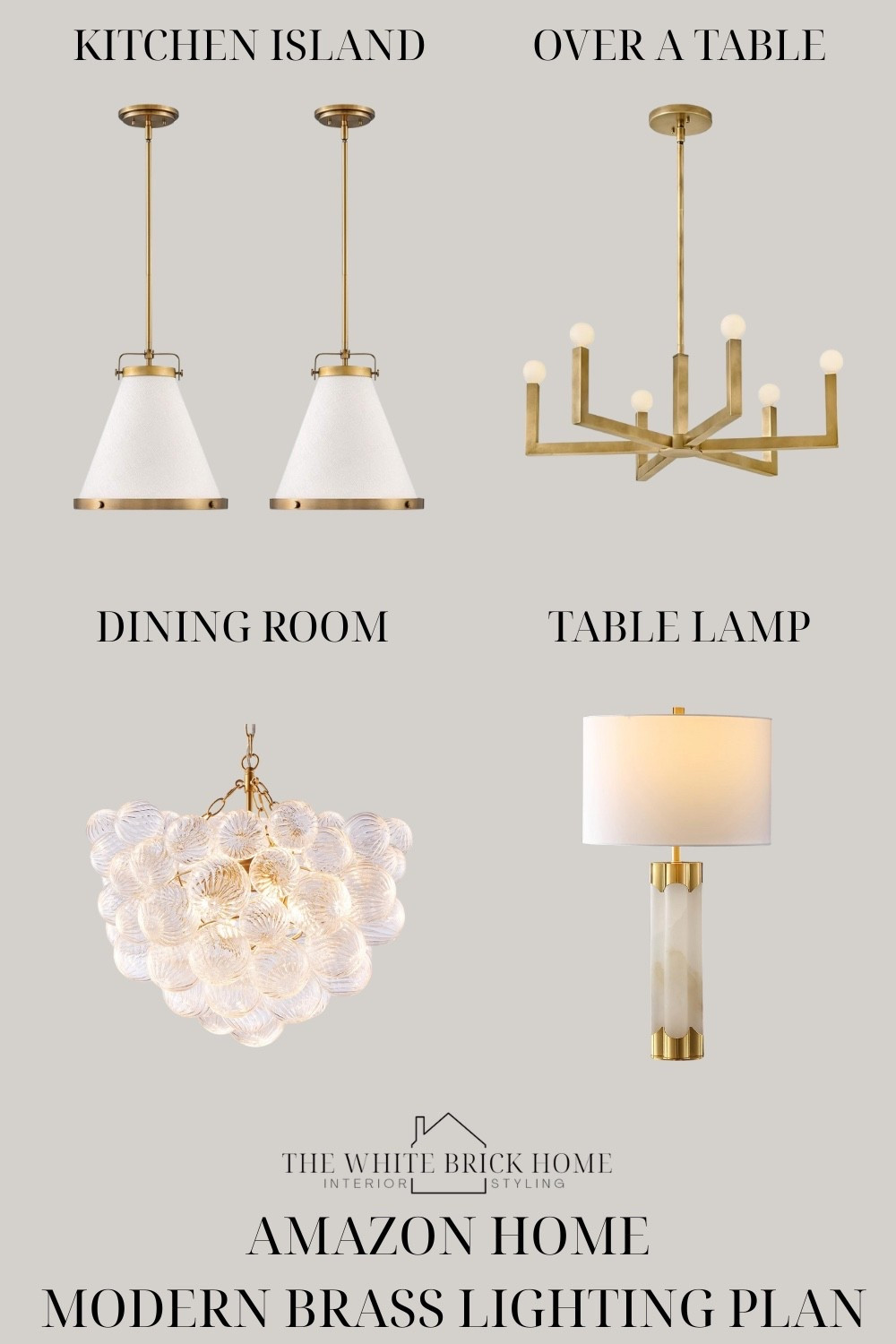 Stunning coordinated light fixtures from Amazon home! 

Lighting, chandelier, kitchen lighting, kitchen island lighting, table lamp, home decor, home design, kitchen pendant, kitchen chandelier, dining room, dining room lighting, table lamp, lamp, Amazon home, Amazon light fixtures, brass lighting, brass light fixtures, affordable lighting, Amazon chandelier, Amazon kitchen, Amazon home decor.


#LTKSeasonal #LTKSaleAlert #LTKHome