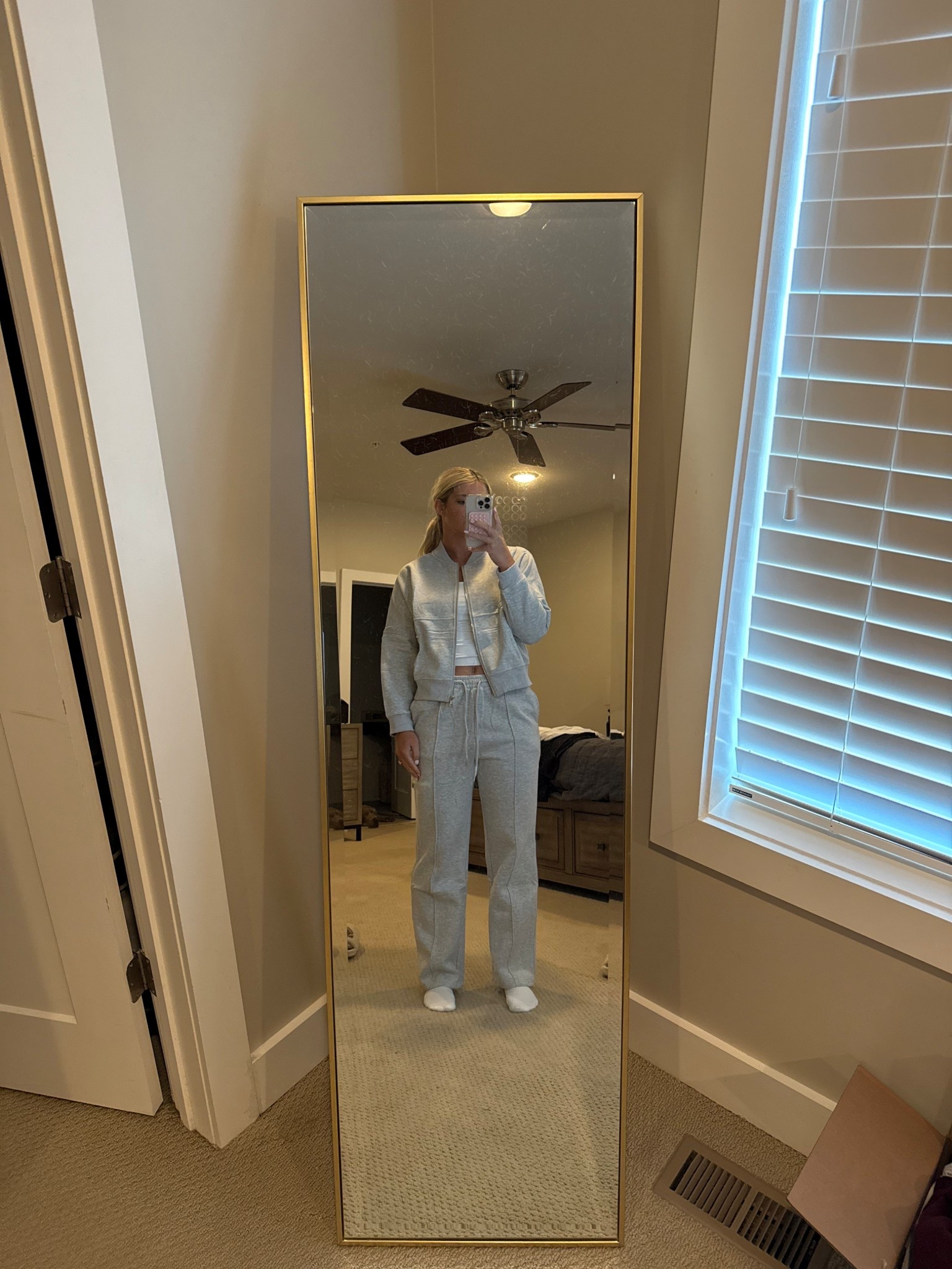 Amazon sweat set that’s long enough for the  tall girls!! it was a touch snug so think about sizing up if you’re close to sizes!

Sweat set, tall girl pants, travel attire, Amazon fashion, sweat suit jacket, cropped jacket, customizable clothing, Amazon basics, grey set, athleisure 

#LTKMidsize #LTKTravel #LTKSeasonal