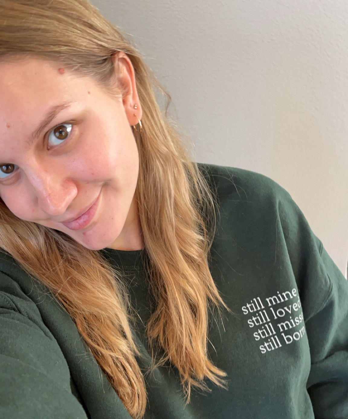 The perfect crewneck for any stillbirth mamas this holiday season. 🥺🫶🏻  I’m wearing an XL to accommodate a bump and have an oversized look but usually I would be a Medium. 

#LTKHoliday #LTKBaby #LTKGiftGuide
