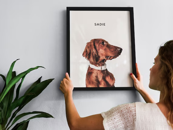 Pet Portrait Custom Pet Portrait Gift Custom Dog Portrait - Etsy | Etsy (US)