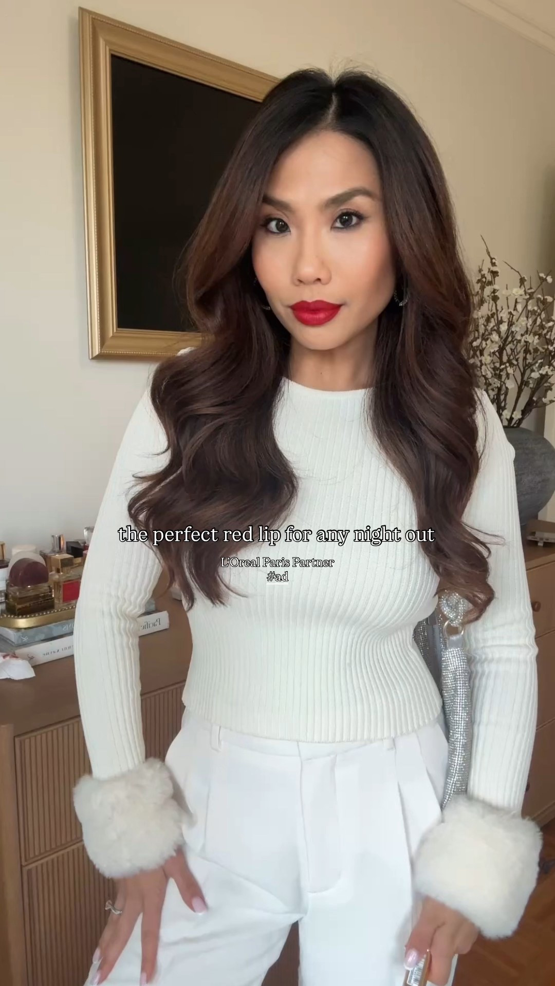 #ad #LOrealParisPartner  #TargetPartner No matter what NYE look you decide on this year, the perfect finishing touch is a @lorealparis red lip in Le Rouge Paris! I layered the Infallible Matte lipstick with the Colour Riche for this long wearing lip 💋@target @targetstyle  #LOrealParisCosmetics #LOrealParisMakeup #Target