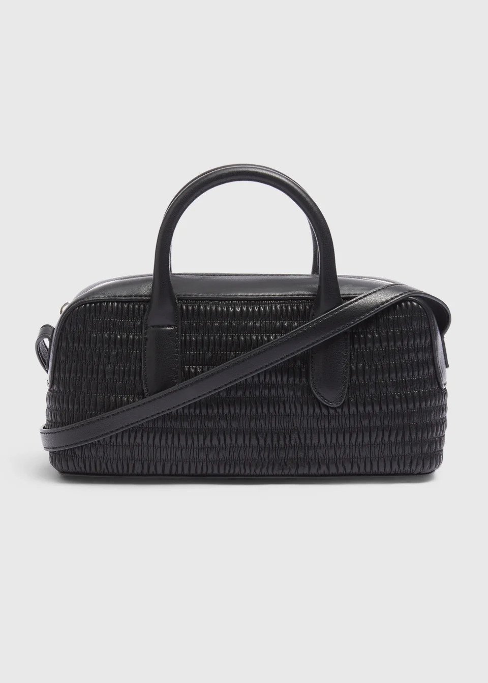 Black Faux Leather Mini Tote Bag | Matalan (UK)