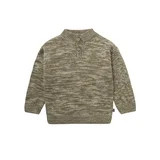 Modern Moments by Gerber Toddler Boy Yarn Dye Mock Neck Sweater, 12 Months - 5T | Walmart (US)