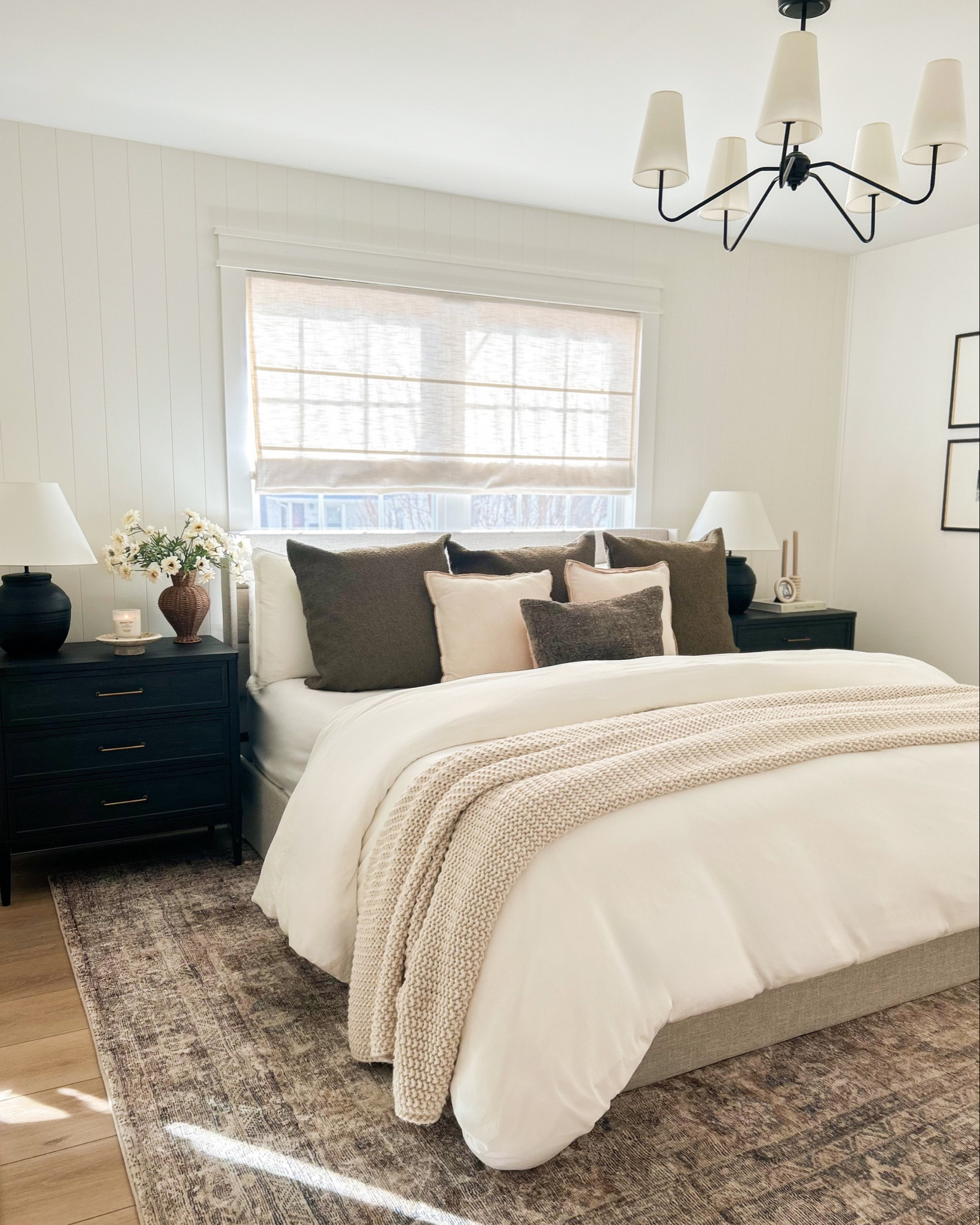 The perfect bedding —  Light and airy yet moody at the same time. ☁️🤎

Duvet cover color: cream 

Bedroom inspo, neutral bedroom, area rug, Loloi rug, bedding, blanket, duvet cover, pillows, winter pillows, cozy bedding, primary bedroom inspo, cozy bedroom inspo, Roman shades, neutral bedding, gallery wall, Loloi rug, affordable nightstands, home inspo, Walmart nightstands 

#LTKMostLoved #LTKStyleTip

#LTKHome