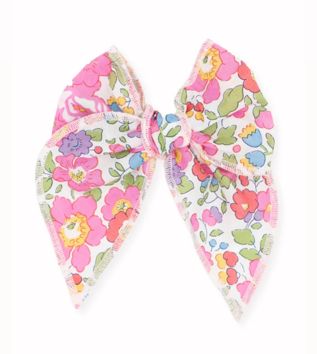Livy Lou Bright Pink Liberty ANNA Fable Hair Bow | HoneyPie Kids Children's Clothing Boutique