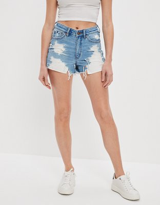 AE Strigid Denim Mom Shorts | American Eagle Outfitters (US & CA)