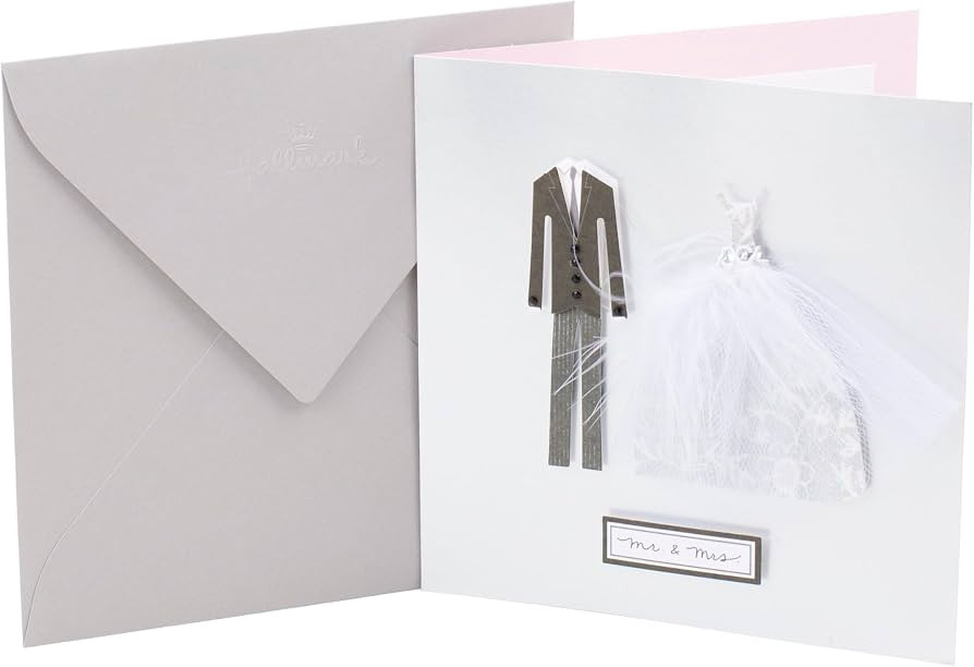 Hallmark Signature Wedding Card, Mr. and Mrs. (0699RZH4038) | Amazon (US)
