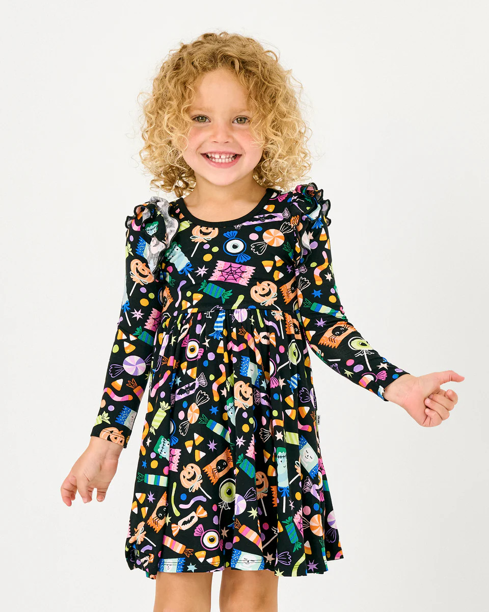 Halloween Haul Flutter Twirl Dress | Little Sleepies