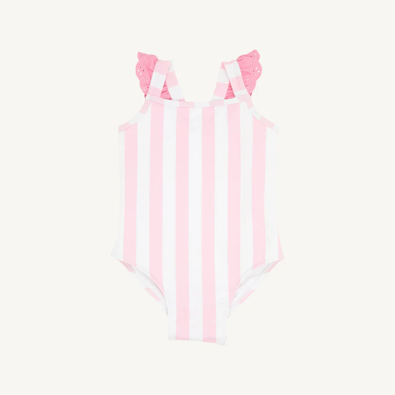 Caicos Cabana Stripe with Hamptons Hot Pink | The Beaufort Bonnet Company