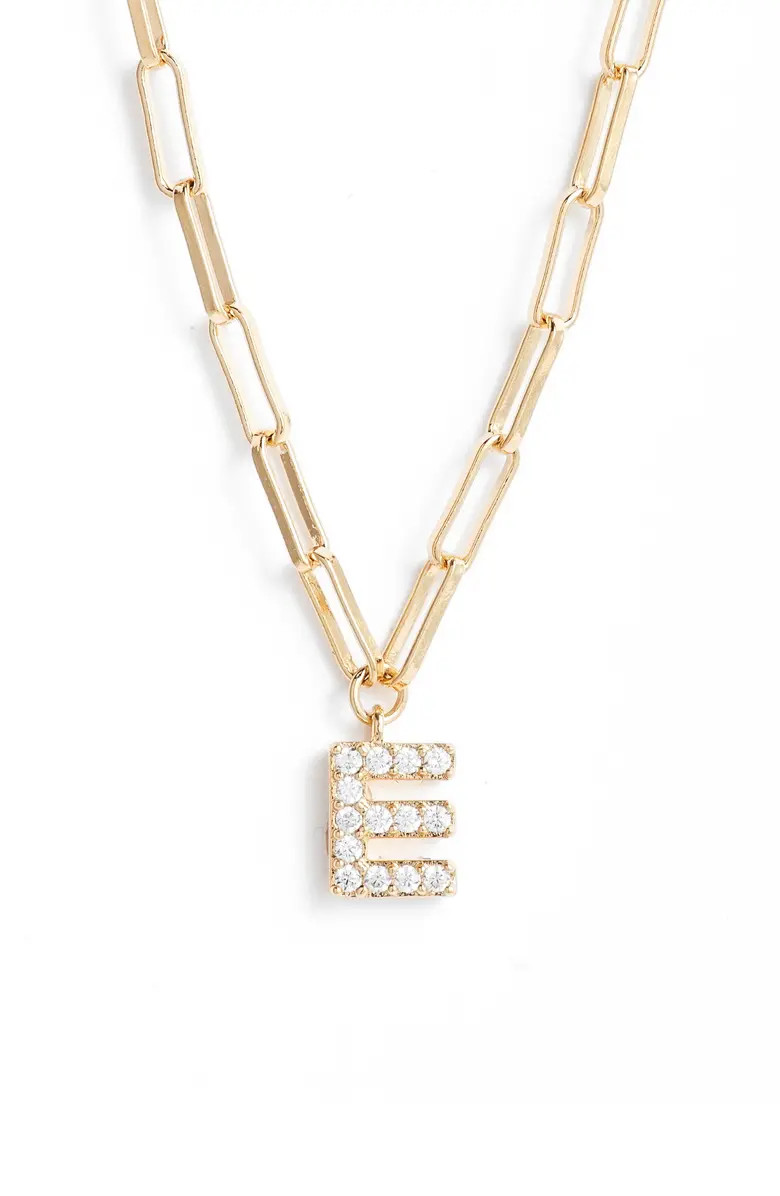 Pavé Initial Pendant Necklace | Nordstrom