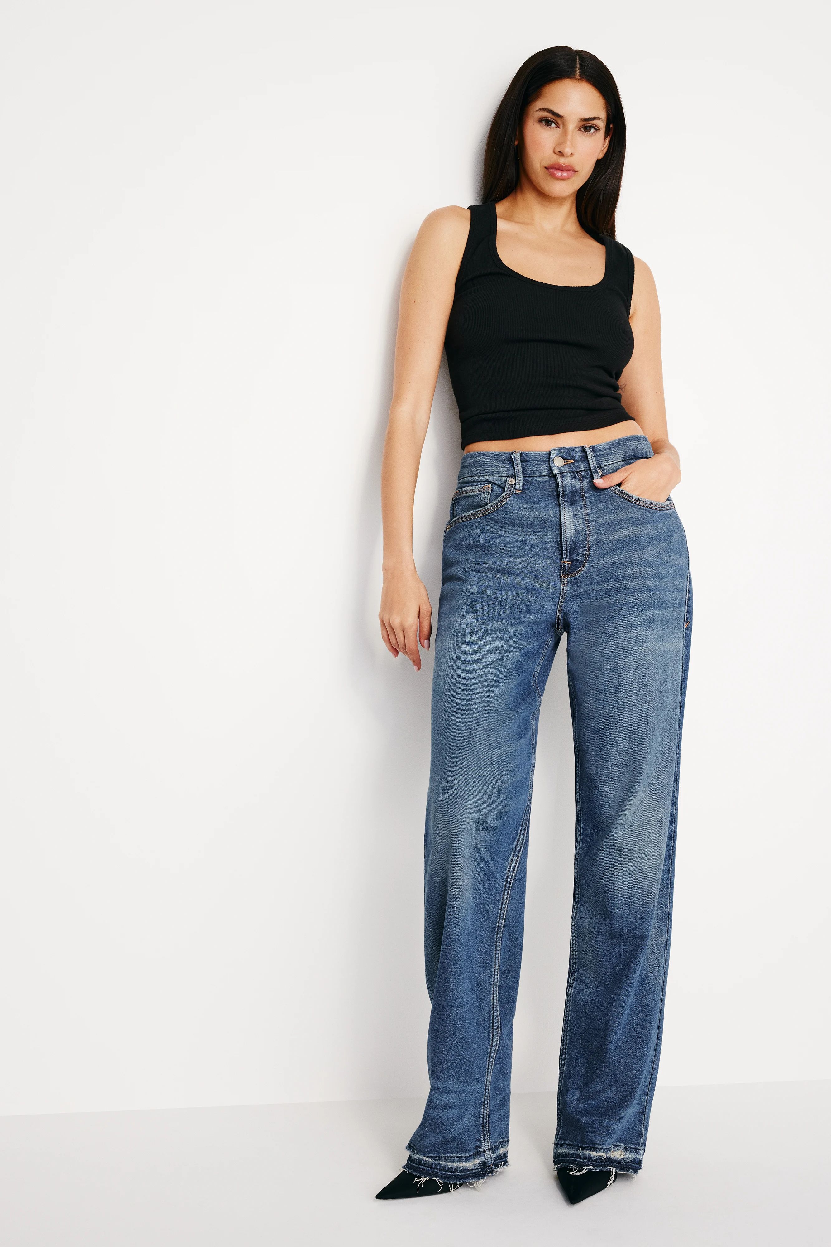 GOOD '90s RELAXED JEANS | INDIGO605 - GOOD AMERICAN | Good American
