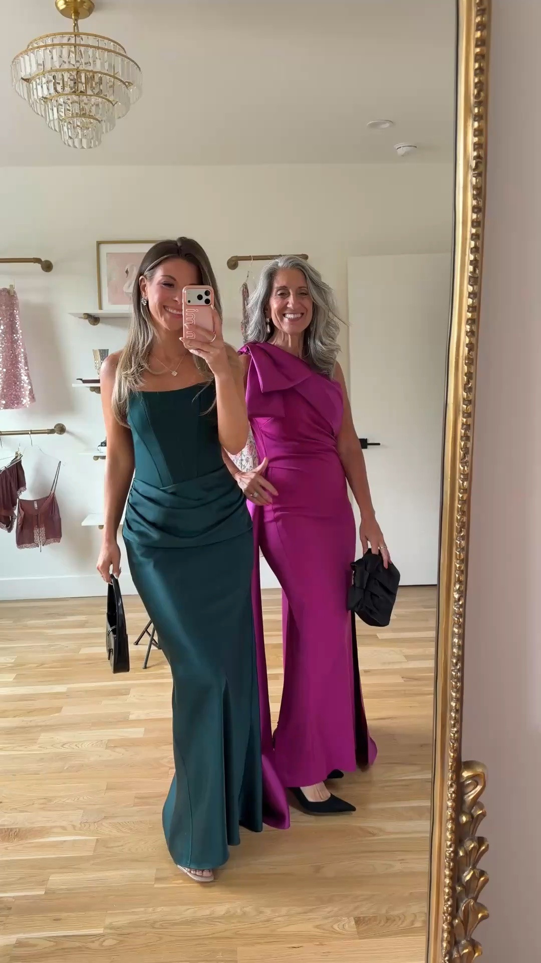 emerald green satin corset strapless bodice and draped skirt, magenta satin one-shoulder with an oversized bow shoulder detail betsy & adam wedding guest dresses ✨💍

electric picks: emerson20 
lulus: emerson20 (first purchase only) 

I’m 5’4” & am wearing my usual size smalls/2 

mom is 5'4" and typically wears a medium/6

fall wedding guest dresses, wedding guest dresses, cocktail dresses, semi-formal dresses, black tie wedding guest dresses, destination wedding guest dresses, garden party dresses, wedding guest outfit ideas

#LTKU #LTKSeasonal #LTKWedding