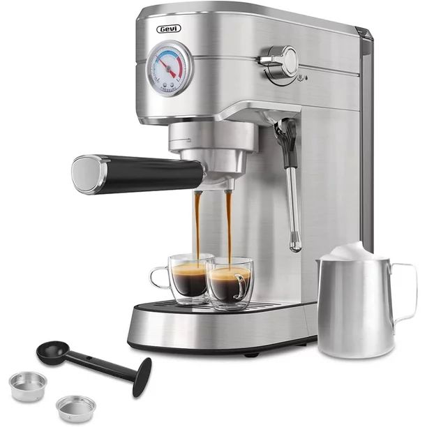 Gevi Silver 20 Bar Professional Espresso Machine 35 Oz Water Tank, Stainless Steel, New - Walmart... | Walmart (US)