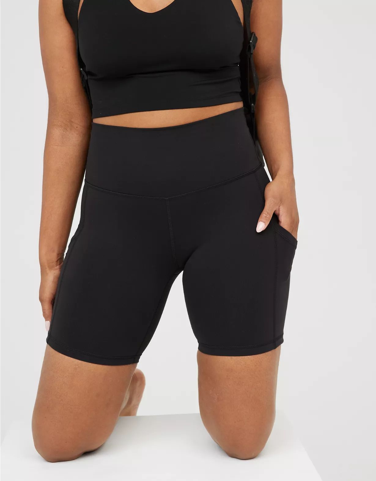 OFFLINE By Aerie The Hugger High Waisted 7" Bike Short | American Eagle Outfitters (US & CA)