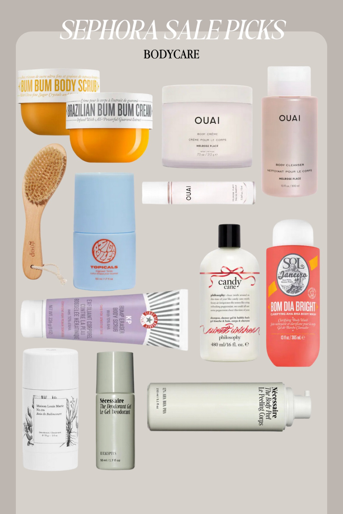 Sephora beauty insider sale body care picks!

#LTKsalealert #LTKHolidaySale #LTKbeauty
