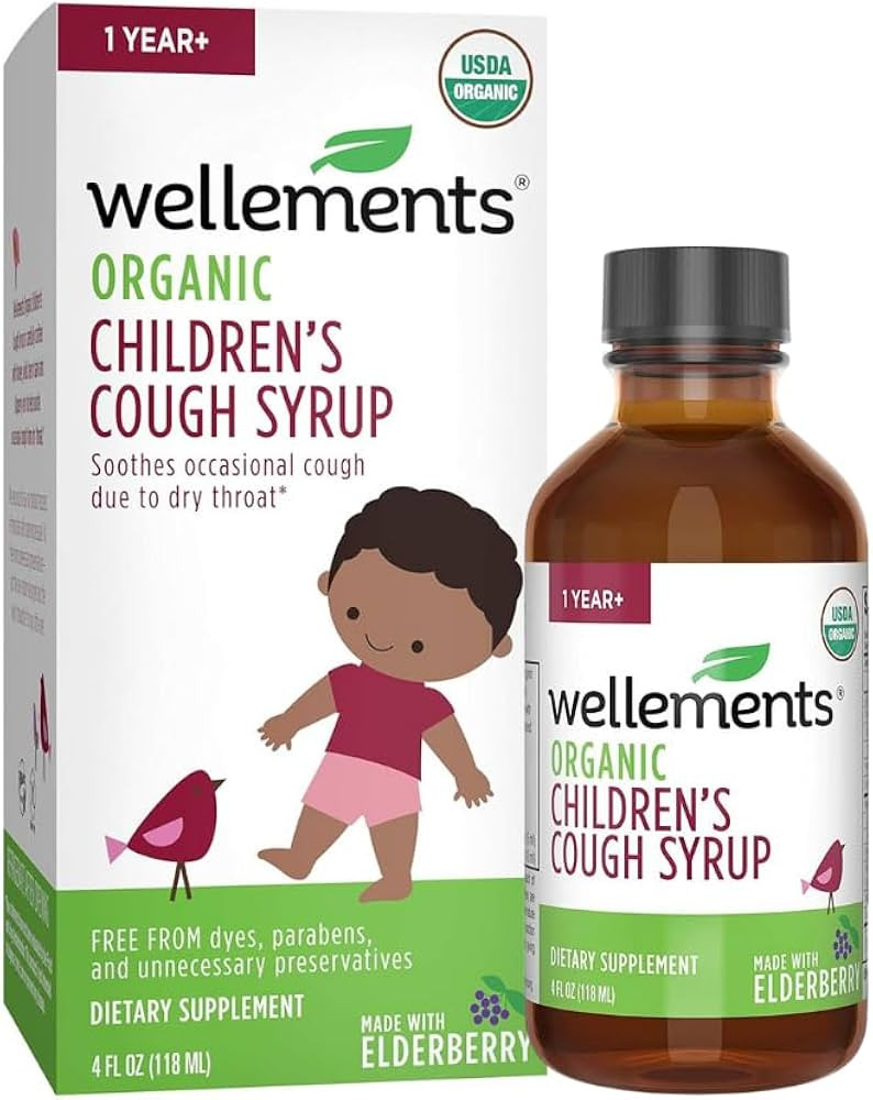 Amazon.com: Wellements Organic Children’s Cough Syrup | Soothes Occasional Cough Due to Dry Thr... | Amazon (US)