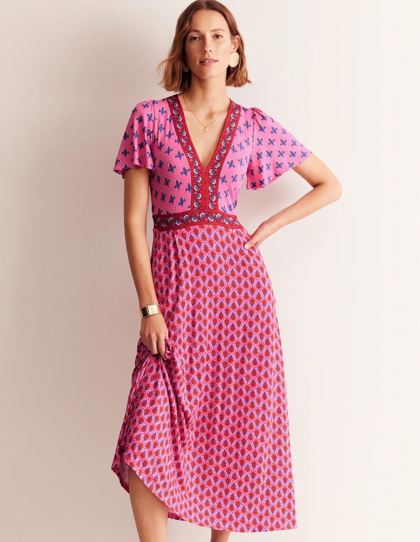 Flutter Jersey Maxi Dress | Boden (US)