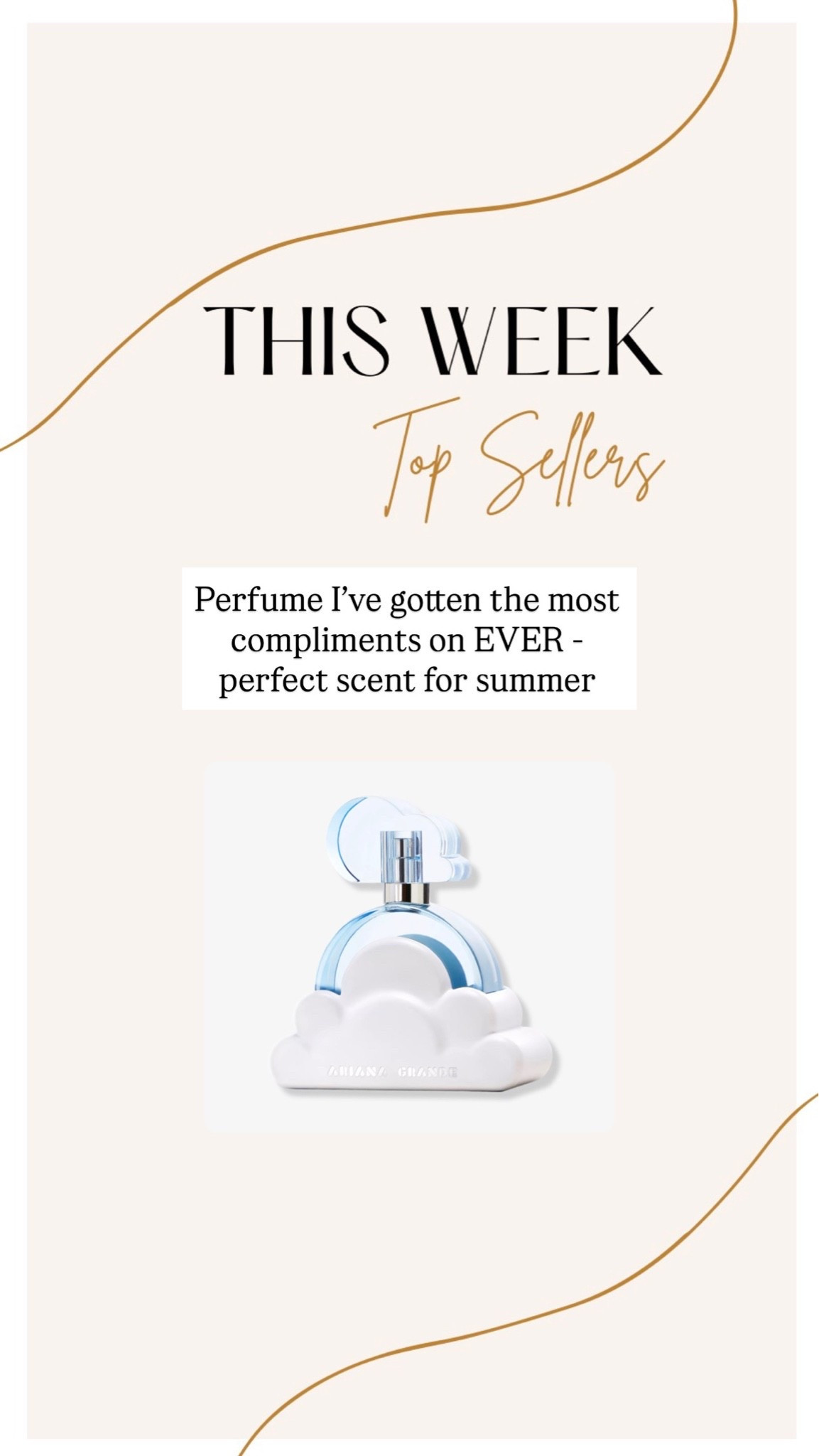 Have never gotten more compliments on a fragrance than I have on this $50 Ariana grande Cloud perfume