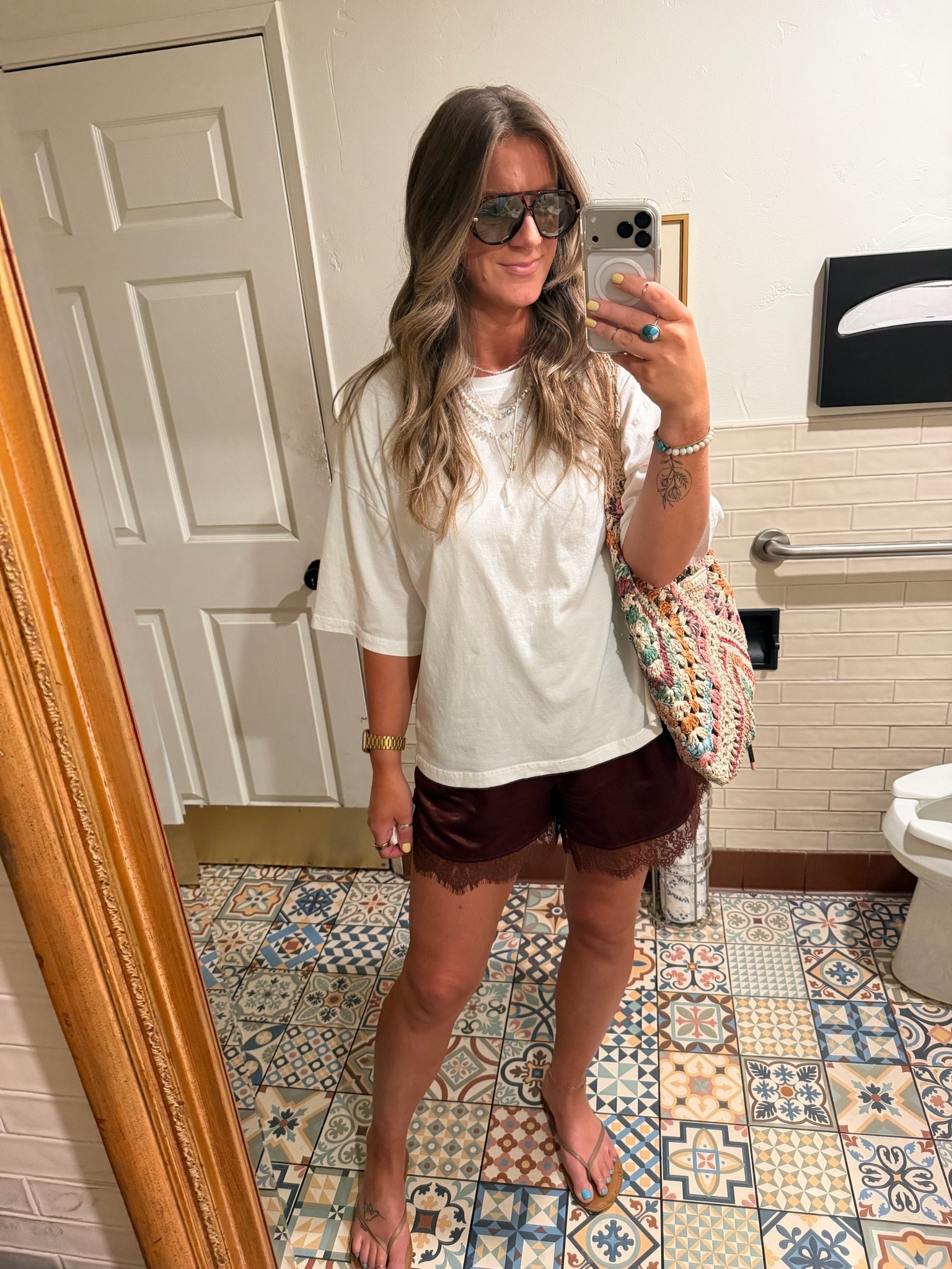Brunch in downtown Palm Springs
✨Large tee, 10 shorts, 11 sandals

#LTKTall #LTKOver40 #LTKTravel