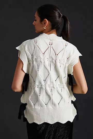 By Anthropologie Bow Sweater Vest | Anthropologie (US)