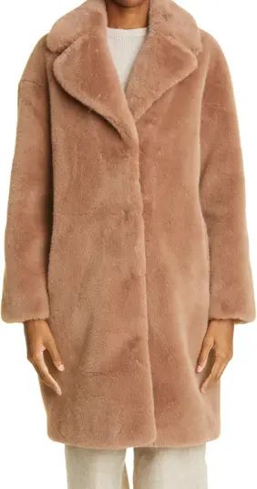 Camille Long Faux Fur Cocoon Coat | Nordstrom