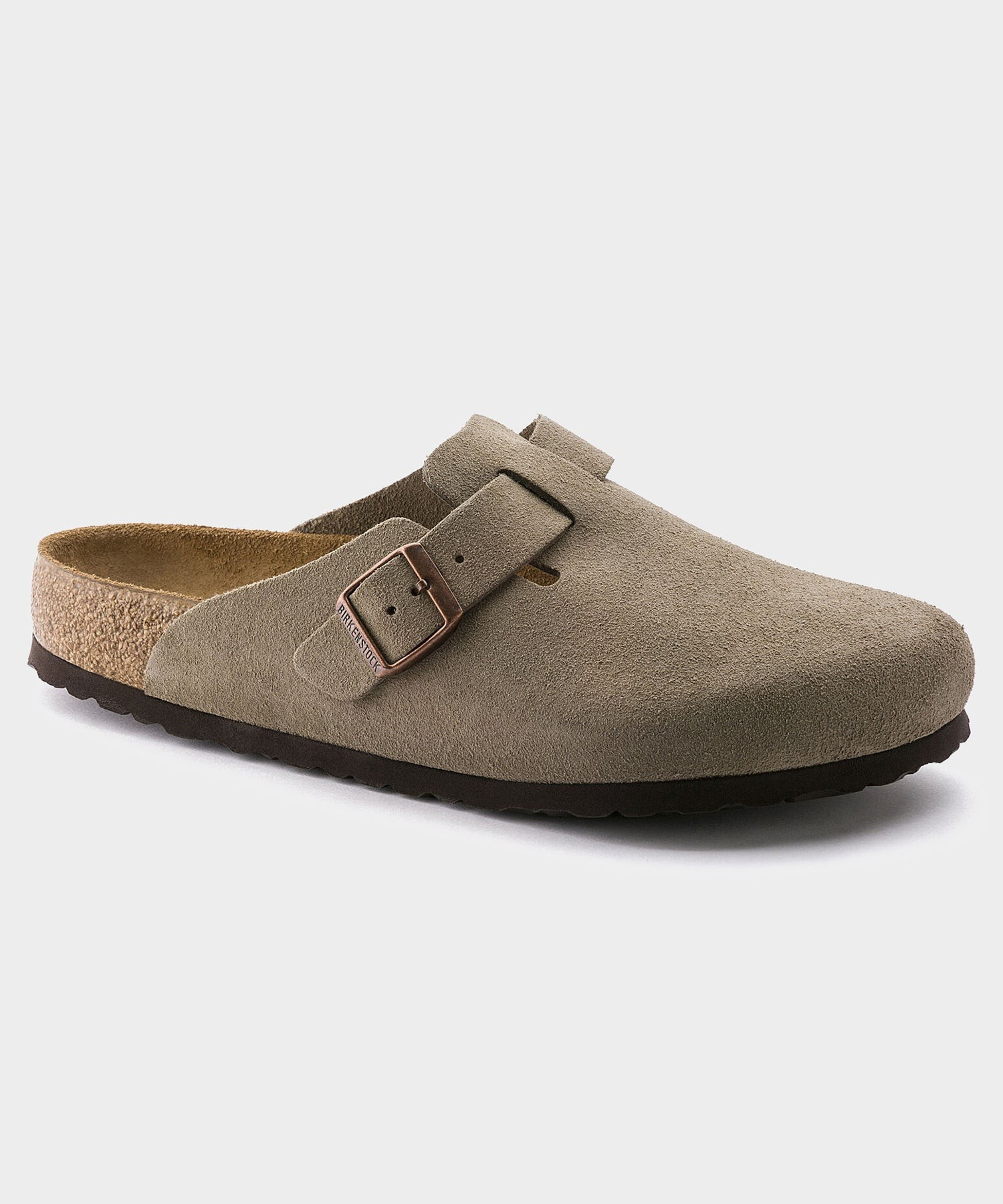 Birkenstock Boston in Taupe Suede | Todd Snyder