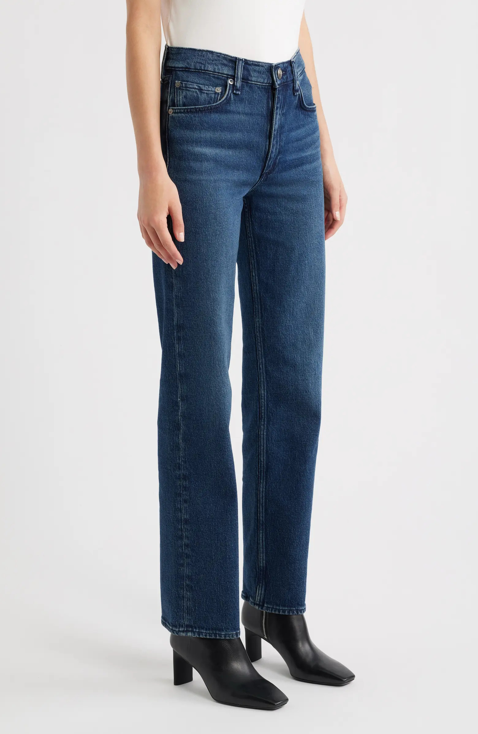 Harlow Mid Rise Straight Leg Jeans | Nordstrom