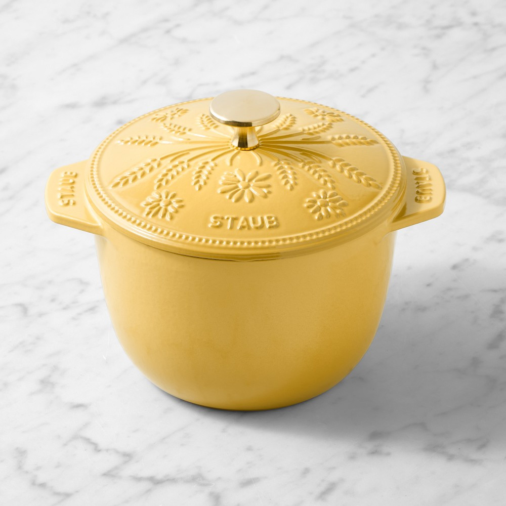 Staub Enameled Cast Iron Floral Petite French Oven, 1.5-Qt. | Williams-Sonoma